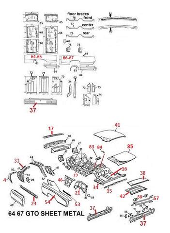 1964 gto sheet metal|1965 gto parts.